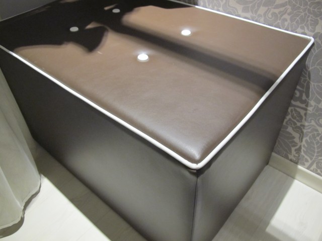 the sofa in the cupboard